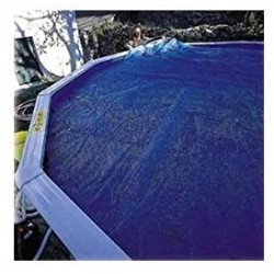 Gre CPROV730 - Copertura Estiva per Piscina Ovale di 730 x 375 cm, Colore Blu