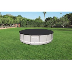 Bestway 58249 Telo di Copertura per Piscina Fuori Terra Rotonda da 4.88 m e Hydrium da 460 x 120 cm