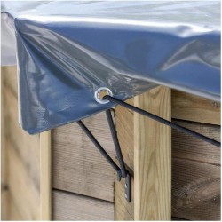 GRE Copertura invernale piscina Lili 2 580gm PVC Diam  325cm 787058