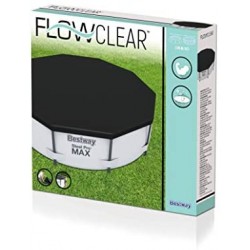 Bestway Telone Flowclear in PVC Ø305 cm, grigio, per Steel PRO Max Pool Ø 305 cm Copripiscina