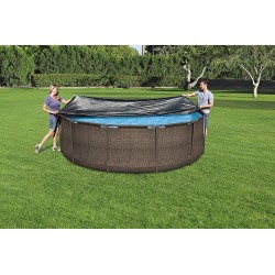 Bestway - 58037 - Copripiscina Per Steel Pro Frame E Per  Hydrium  Splasher Cm. 366/360 High-Density