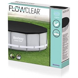 Bestway 58248- Flowclear Pro MAX Power Steel Deluxe Series - Copertura in PVC per piscina, &Oslash; 427 cm