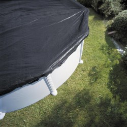 GRE - Copertura invernale per piscina ovale 610x375 o a forma di otto 500x340 -120 g