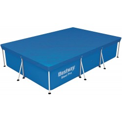 Bestway - 58106 - Copripiscina Steel Pro Frame Rett. Cm. 300X201X66