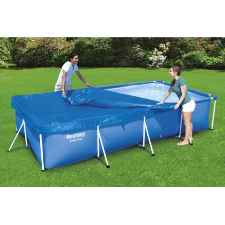 Bestway - Copripiscina Steel Pro Frame Rettangolare Cm 400 x 211 x 81 - 58107