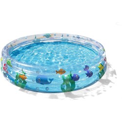 Bestway Piscina Deep Dive A 3 Anelli, Cm. 152X30, Multicolore, 51004