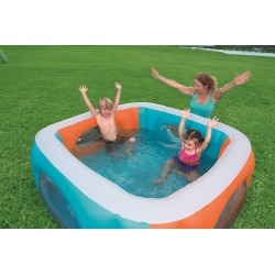 Bestway 51132 Piscina Window Multi Color con Oblo  Cm 168X168 266, 565 Litri, 168 x 168 x 56 cm