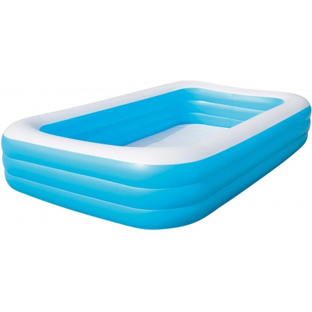 Bestway - 54009 - Piscina Family Rettangolare A 3 Anelli Cm. 305X183X56