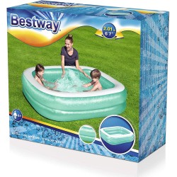 Bestway - 540056 - Piscina Family Rettangolare A 2 Anelli, Cm. 201X150X51