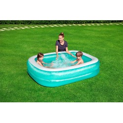 Bestway - 540056 - Piscina Family Rettangolare A 2 Anelli, Cm. 201X150X51