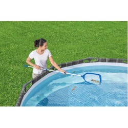 Bestway Retino di superficie Flowclear AquaScoop manico 163cm 3 pezzi 58635