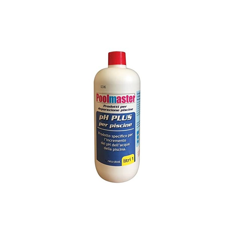 New Plast 3004 - Correttore di pH Plus per Acqua Piscina, Flacone 1 lt