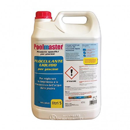 Flocculante Liquido per Acqua Piscina, Tanica 5 lt - New Plast 3017