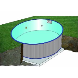 Piscina interrata GRE Serie MADAGASCAR 420 h 150 tonda