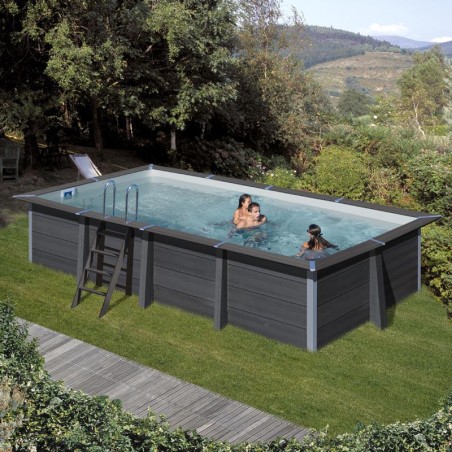 Piscina Composito GRE Serie AVANTGARDE 606x326h 124 Con Luce Rettangolare KPCOR60LN