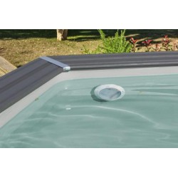 Piscina Composito GRE Serie AVANTGARDE 606x326h 124 Con Luce Rettangolare KPCOR60LN