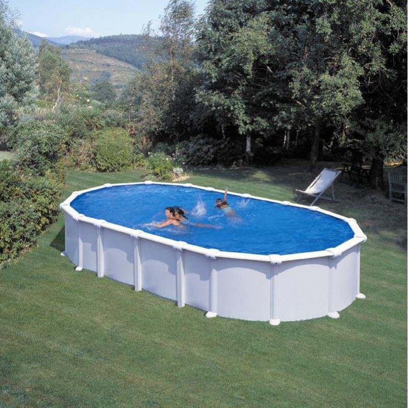 Piscina acciaio GRE serie HAITI 730x375x132h ovale