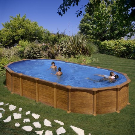 Piscina acciaio GRE serie AMAZONIA 730x375x132h Ovale