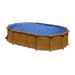 Piscina acciaio GRE serie AMAZONIA 610x375x132h Ovale