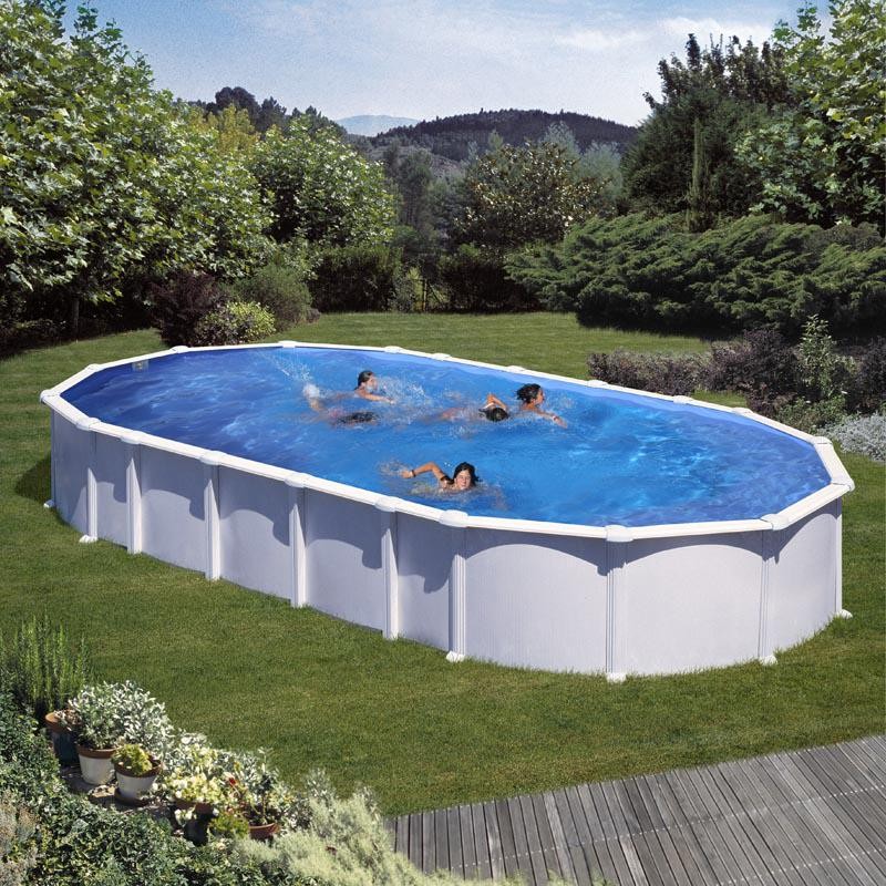 Piscina acciaio GRE serie HAITI 800x470x132h Ovale