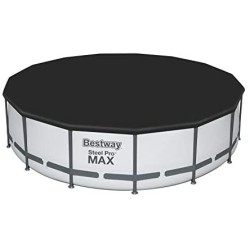 Bestway 56438 Power Steel Pro MAX  457 x 122 cm con Pompa di Filtrazione, Scaletta, Telo di Copertura