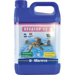MAREVA REVATOP 12% Tanica 5 Litri - Ossigeno Attivo per Trattamento Shock, Recupero Acqua Verde, Preventivo contro le alghe
