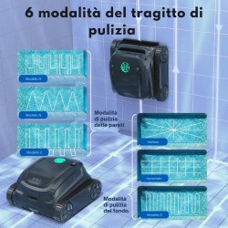 WYBOT S2PRO - ROBOT PULITORE A BATTERIA CON BASE DI RICARICA A BORDO PISCINA