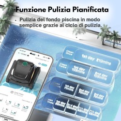 WYBOT S2PRO - ROBOT PULITORE A BATTERIA CON BASE DI RICARICA A BORDO PISCINA