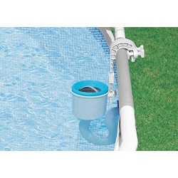 Intex - Skimmer Deluxe per Pompe Filtro o Sabbia da 3.785 l/h, Grigio/Blu 28000