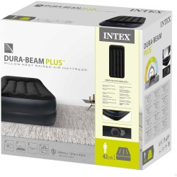 Intex Materasso Singolo Dura Beam Pillow Rest 99x191x42 cm con pompa incorporata 64122