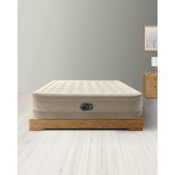 Intex Materasso Matrimoniale Dura Beam Ultra Plush 152x203x46 cm con pompa incorporata 64428