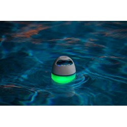 Bestway - Cassa acustica per piscina Bluetooth galleggiante luci led 4 colori - 58700