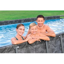 Bestway - Piscina APX 365 Rettangolare 549x274x132 Color Marmo Scuro 561KA