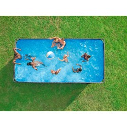 Bestway - Piscina APX 365 Rettangolare 549x274x132 Color Marmo Scuro 561KA